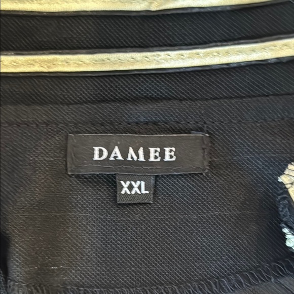 Damee Black & Gold Geometric Soutache on Mesh Jacket Size XXL - Picture 10 of 15